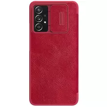 Чехол книжка Nillkin Qin Pro (шторка на камеру) для Samsung Galaxy A73 5G Red (Красный)