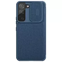 Чехол книжка Nillkin Qin Pro (cloth) для Samsung Galaxy S22 Plus Blue (Синий)
