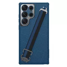 Чехол бампер для Samsung Galaxy S23 Ultra Nillkin Strap Blue (Синий)