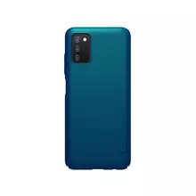 Чехол бампер Nillkin Super Frosted Shield для Samsung Galaxy A03s (EU) Blue (Синий)