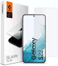 Захисне скло Spigen Glas.tR Slim для Samsung Galaxy S22 Black (Чорний) AGL04155