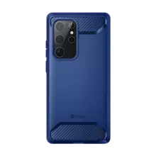Противоударный чехол бампер Clayco Xenon для Samsung Galaxy S22 Ultra Blue (Синий)