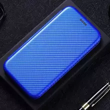 Интерактивная чехол книжка для Samsung Galaxy A24 Anomaly Smart View Flip Blue (Синий)
