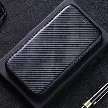 Чехол книжка для Samsung Galaxy A24 Anomaly Carbon Book Black (Черный)