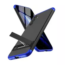 Ультратонкий чехол бампер для Samsung Galaxy A54 GKK Dual Armor Black / Blue (Черный / Синий)