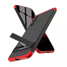 Ультратонкий чохол бампер для Samsung Galaxy A54 GKK Dual Armor Black / Red (Чорний / Червоний)
