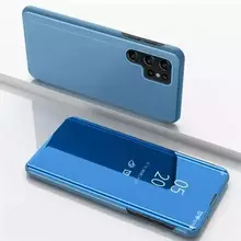 Интерактивная чехол книжка для Samsung Galaxy S23 Ultra Anomaly Clear View Blue (Синий)