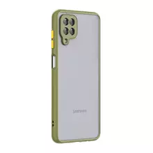 Противоударный чехол бампер для Samsung Galaxy A22 5G iPaky Carbon Fiber Grey (Серый)