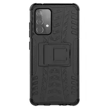 Протиударний чохол бампер для Samsung Galaxy A73 5G Nevellya Case (вбудована підставка) Black (Чорний)