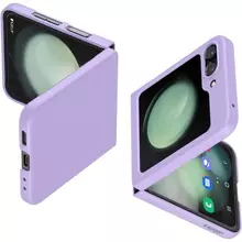 Противоударный чехол бампер Spigen Air Skin для Samsung Galaxy Z Flip 5 Rose Purple (Пурпурный) ACS06232