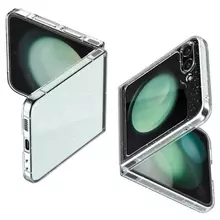 Противоударный чехол бампер Spigen Air Skin для Samsung Galaxy Z Flip 5 Glitter Crystal (Прозрачный) ACS06234