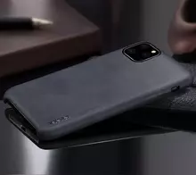 Чехол бампер для Samsung Galaxy A22 5G X-Level Leather Bumper Black (Черный)