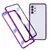 Чехол бампер для Samsung Galaxy A32 Anomaly Magnetic 360 With Glass Purple (Фиолетовый)