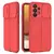 Чехол бампер для Samsung Galaxy A52 Anomaly Leather Fit Pro (Шторка На Камеру) Red (Красный)