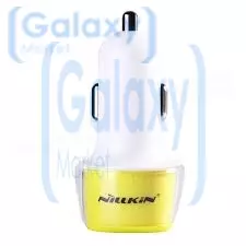 Оригинальная автомобильная зарядка от прикуривателя Nillkin Jelly car charger Dual USB (Желтый)