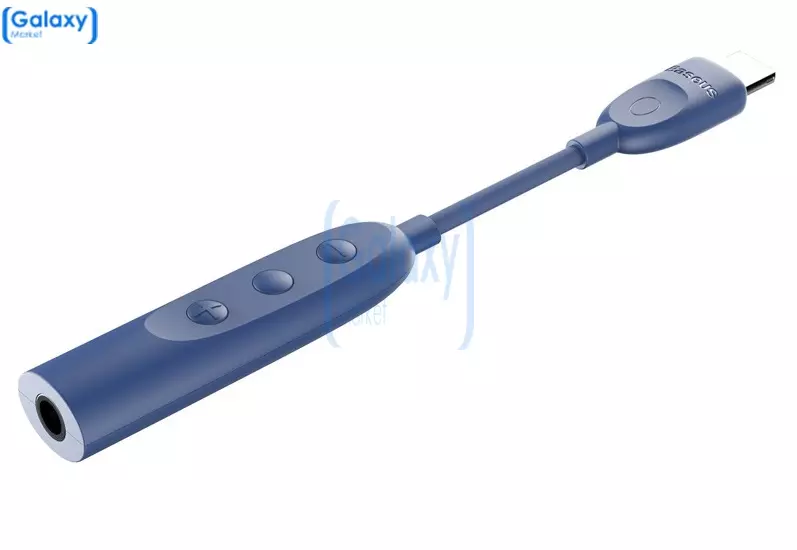 Современный кабель переходник Baseus Lightning to Jack 3.5mm Adapter Cable Blue (Синий)