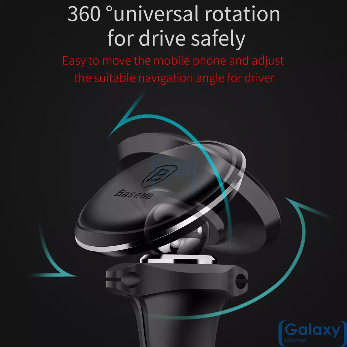 Магнитный автомобильный держатель для смартфона c фиксатором для кабеля Baseus Magnetic Air Vent Car Mount Holder With Cable Clip Red (Красный) SUGX-A09 Магнитный автомобильный держатель для смартфона c фиксатором для кабеля Baseus Magnetic Air Vent Car Mount Holder With Cable Clip Red (Красный) SUGX-A09