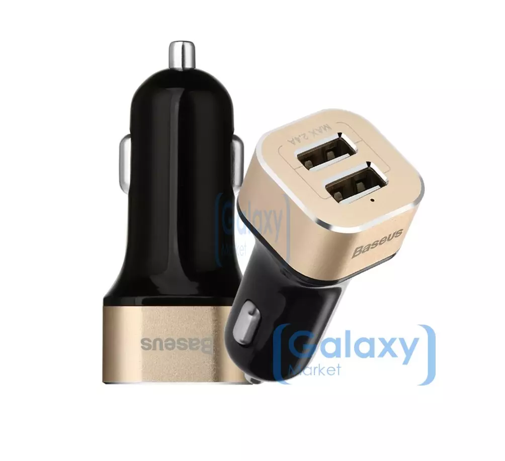 Автомобильная зарядка от прикуривателя Baseus New Design 12V 5.2A USB 3 Port для смартфонов Black (Черный)