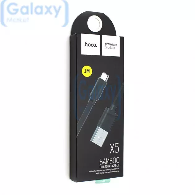 Оригинальный кабель для зарядки и передачи данных Hoco X5 Type-C Bamboo для смартфона Black (Черный)