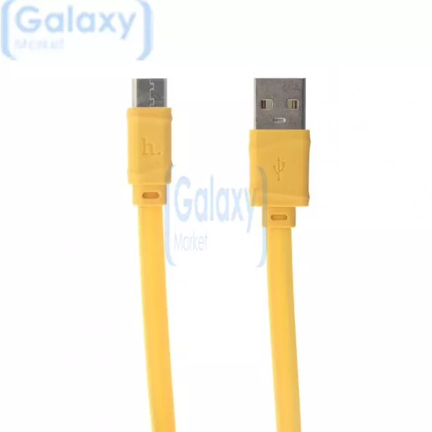 Оригинальный кабель для зарядки и передачи данных Hoco X5 Type-C Bamboo для смартфона Yellow (Желтый)