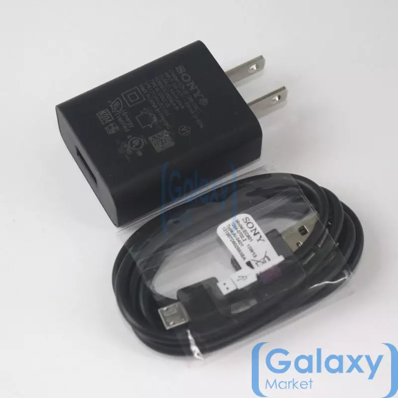 Оригинальная зарядная станция Sony USB Charger UCH20 для смартфонов и телефонов от розетки 220В Black (Черный)