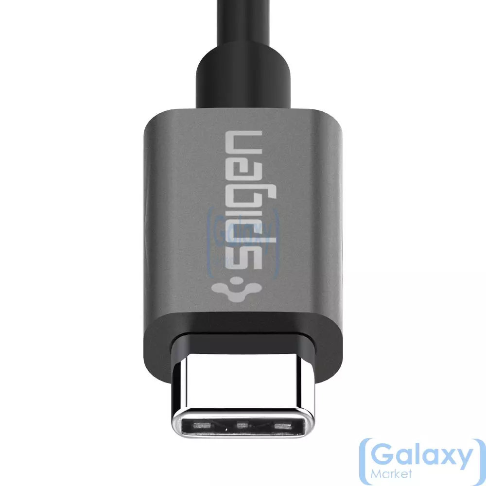 Автомобильная зарядка от прикуривателя Spigen F25QC c кабелем USB - Type C Car Charger для самсунг Grey (Серый)