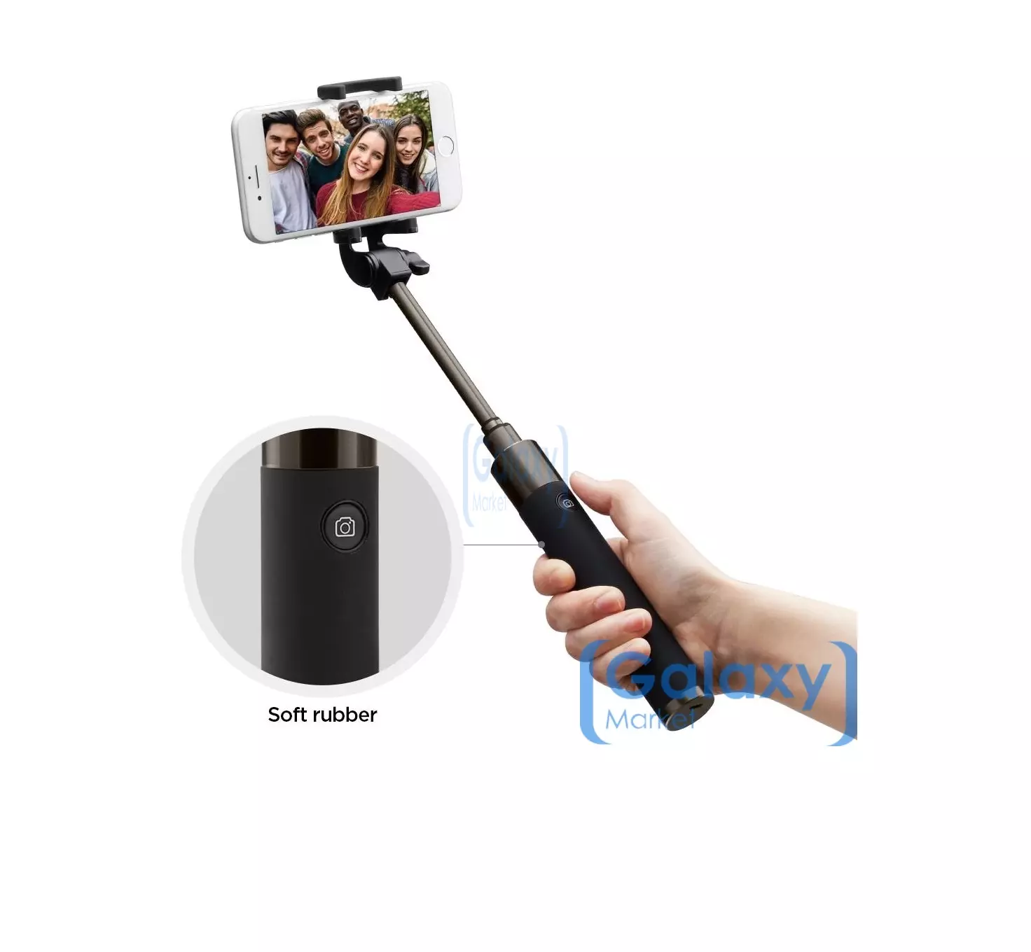 Оригинальная беспроводная селфи палка Spigen S530W Selfie Stick Black (Черный) 000SS21746