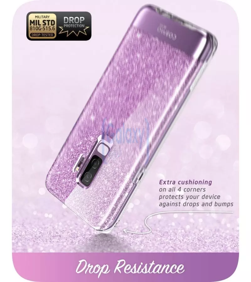 Чехол бампер i-Blason Cosmo Glitter для Samsung Galaxy S9 Plus Purple (Пурпурный)