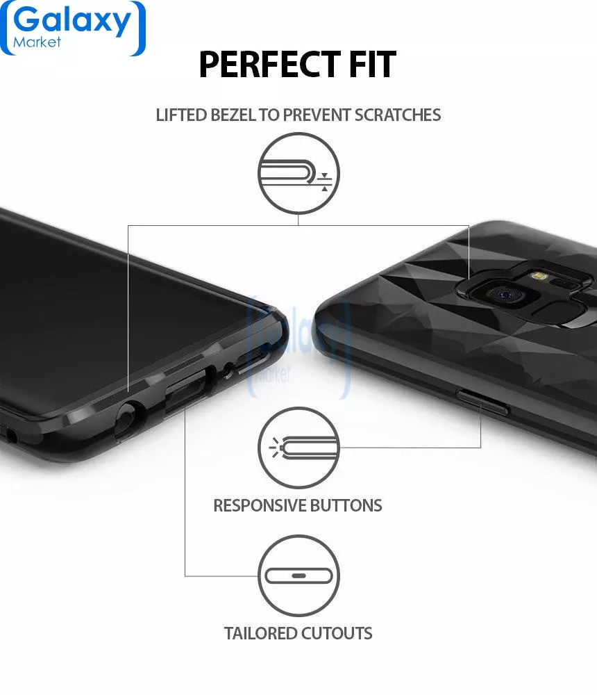 Чехол бампер Ringke Air Prism Series для Samsung Galaxy S9 Plus Clear (Прозрачный)