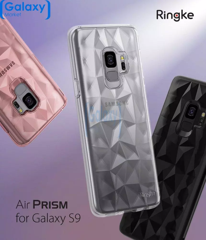 Чехол бампер Ringke Air Prism Series для Samsung Galaxy S9 Plus Clear (Прозрачный)