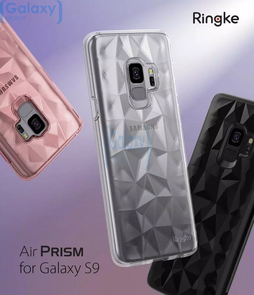 Чехол бампер Ringke Air Prism Series для Samsung Galaxy S9 Rose Gold (Розовое Золото)