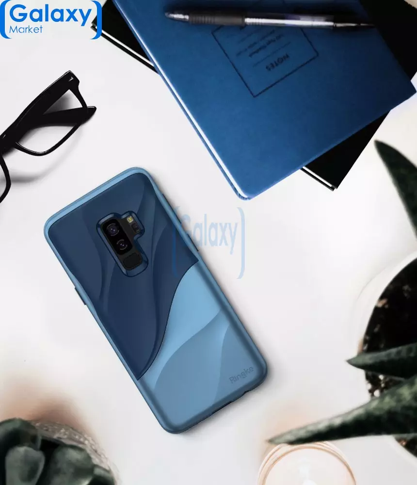 Чехол бампер Ringke Wave Series для Samsung Galaxy S9 Coasyal Blue (Синий)