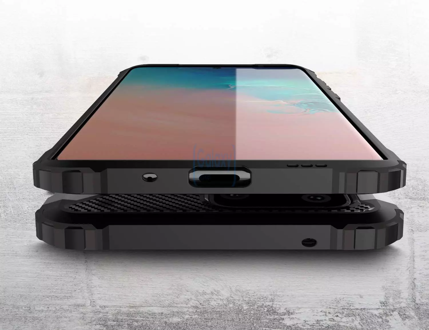 Чехол бампер Rugged Hybrid Tough Armor Case для Samsung Galaxy S20 Ultra Rose Gold (Розовое Золото)