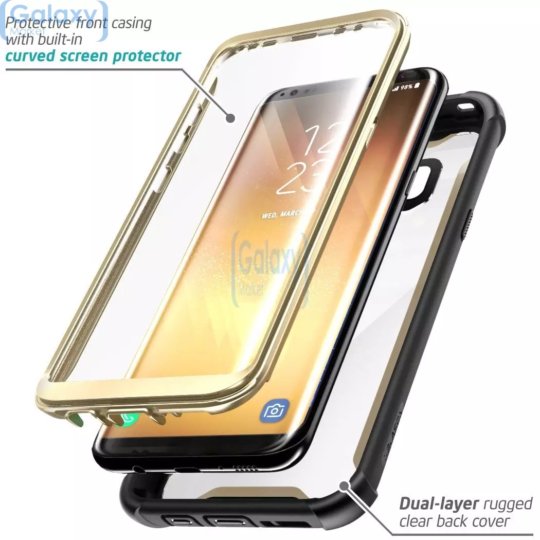 Чехол бампер i-Blason Ares Case для Samsung Galaxy S8 G950F Gold (Золотой)