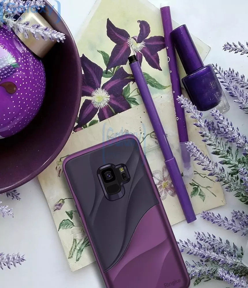 Чехол бампер Ringke Wave Series для Samsung Galaxy S9 Plus Metallic Purple (Металлический фиолетовый)