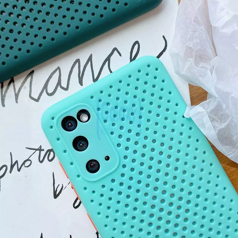 Чехол бампер для Samsung Galaxy A41 Anomaly Air Silicone Dark Green (Темно Зеленый)