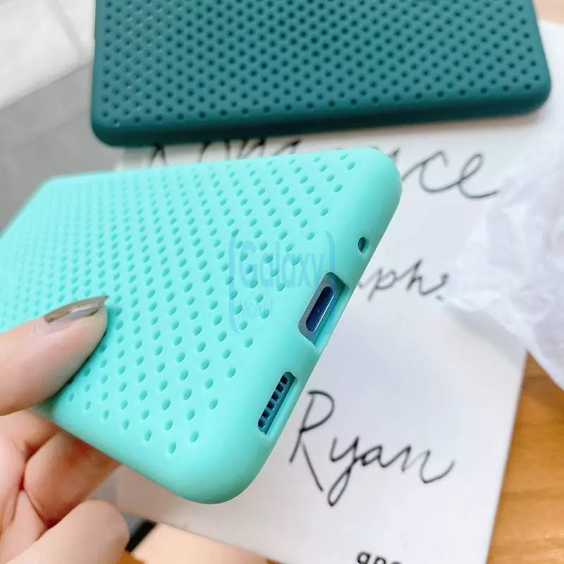 Чехол бампер для Samsung Galaxy A41 Anomaly Air Silicone Dark Green (Темно Зеленый)