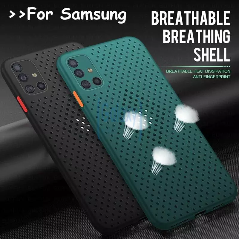 Чехол бампер для Samsung Galaxy A31 Anomaly Air Silicone Black (Черный)