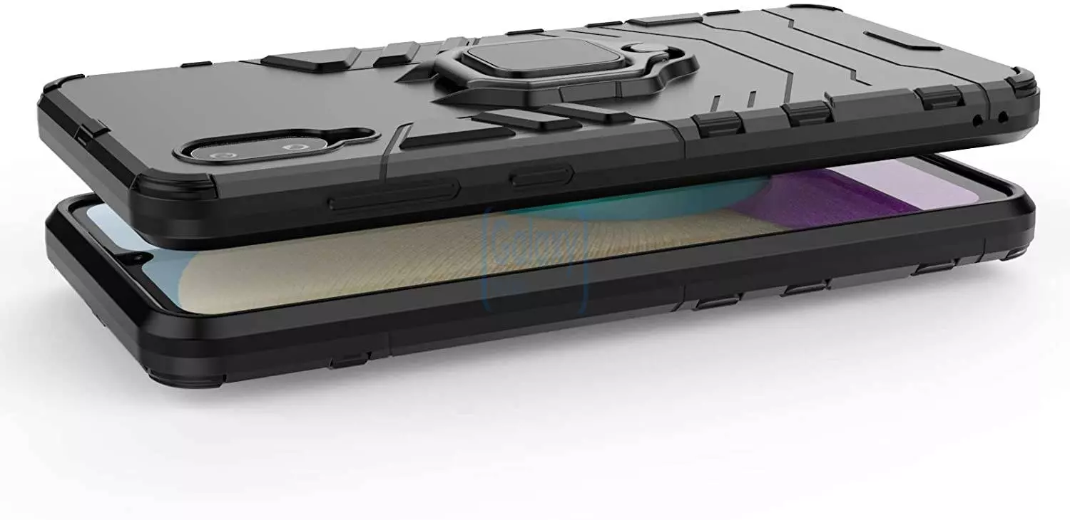 Чехол бампер для Samsung Galaxy A02 Anomaly Defender S Black (Черный)