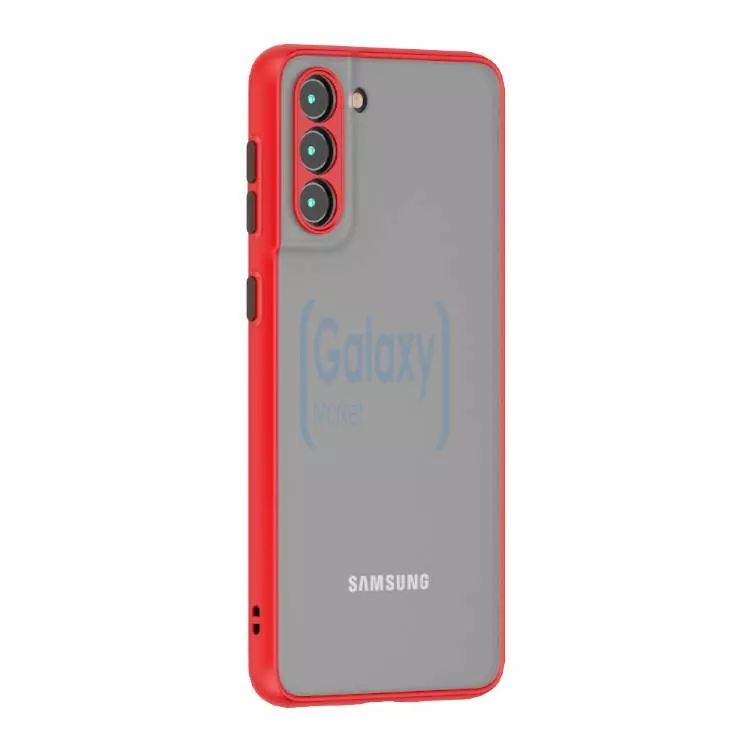 Чехол бампер для Samsung Galaxy A02 Anomaly Fresh Line Red (Красный)