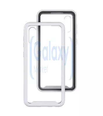 Чехол бампер для Samsung Galaxy A02 Anomaly Hybrid 360 White/Gray (Белый/Серый)