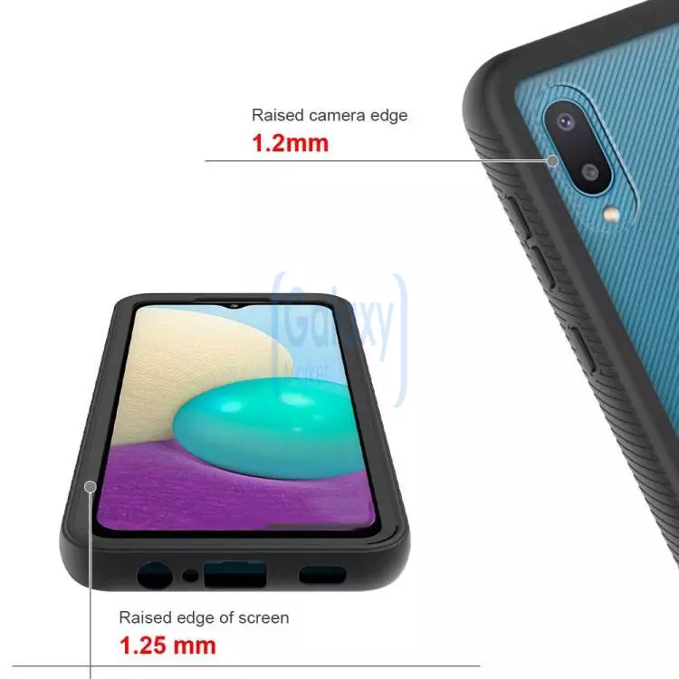 Чехол бампер для Samsung Galaxy A02 Anomaly Hybrid 360 Black (Черный)