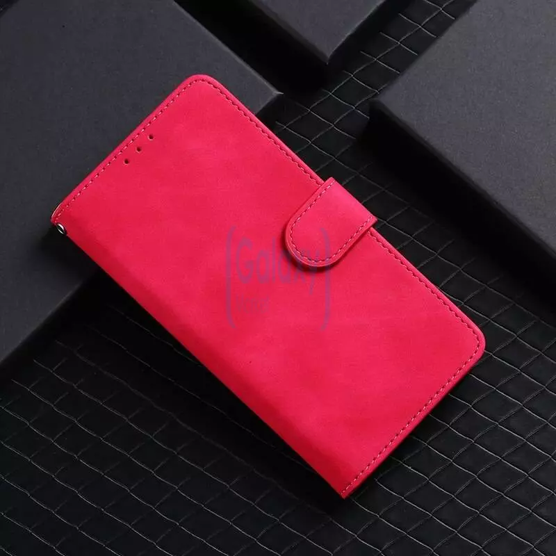 Чехол книжка для Samsung Galaxy S21 Ultra Anomaly Leather Book Red-Pink (Красно-Розовый)