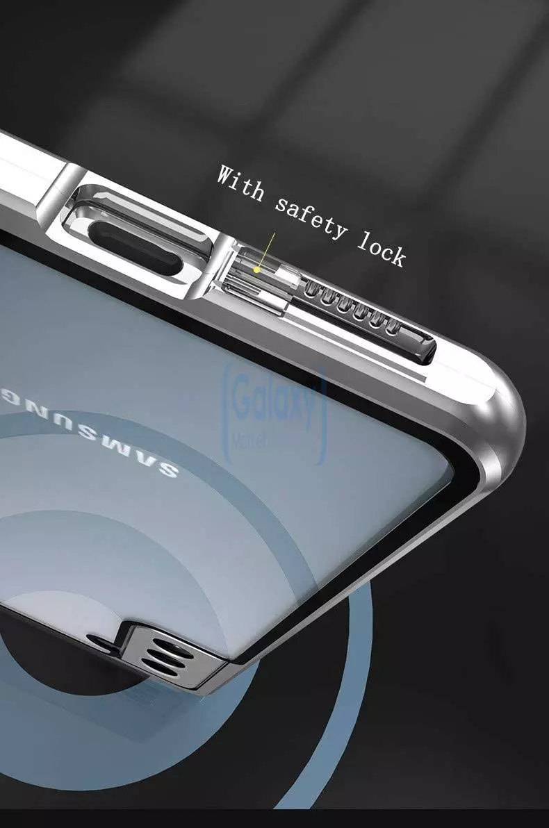 Чехол бампер для Samsung Galaxy S21 FE Anomaly Magnetic 360 With Glass Green (Зеленый)