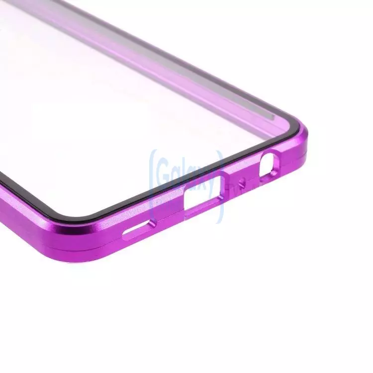 Чехол бампер для Samsung Galaxy A72 Anomaly Magnetic 360 With Glass Silver (Серебристый)