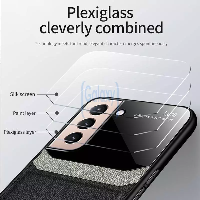Чехол бампер для Samsung Galaxy S21 FE Anomaly Plexiglass Brown (Коричневый)