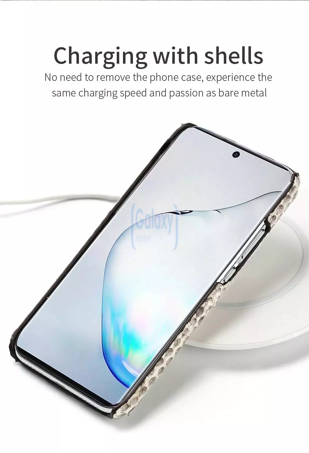 Чехол бампер для Samsung Galaxy A72 Anomaly Python Plate Black (Черный)