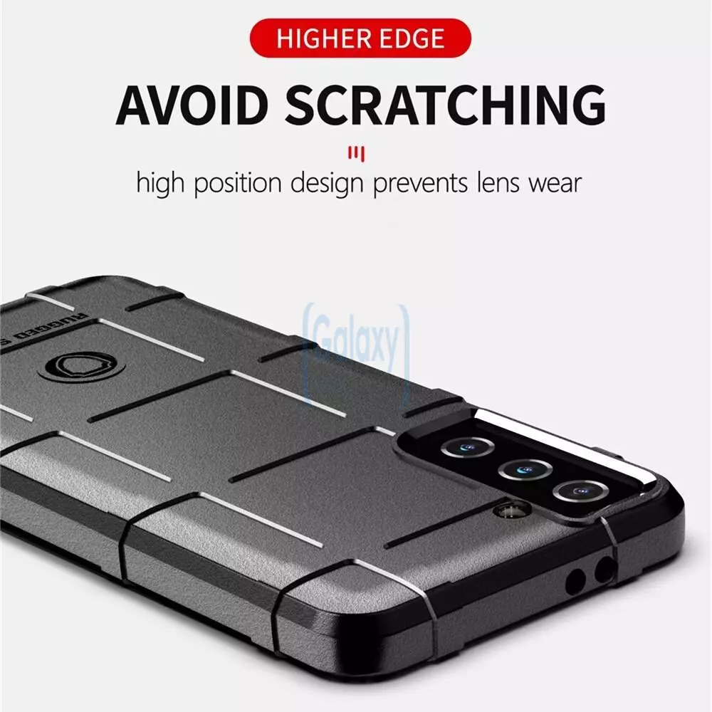 Чехол бампер для Samsung Galaxy S21 FE Anomaly Rugged Shield Black (Черный)