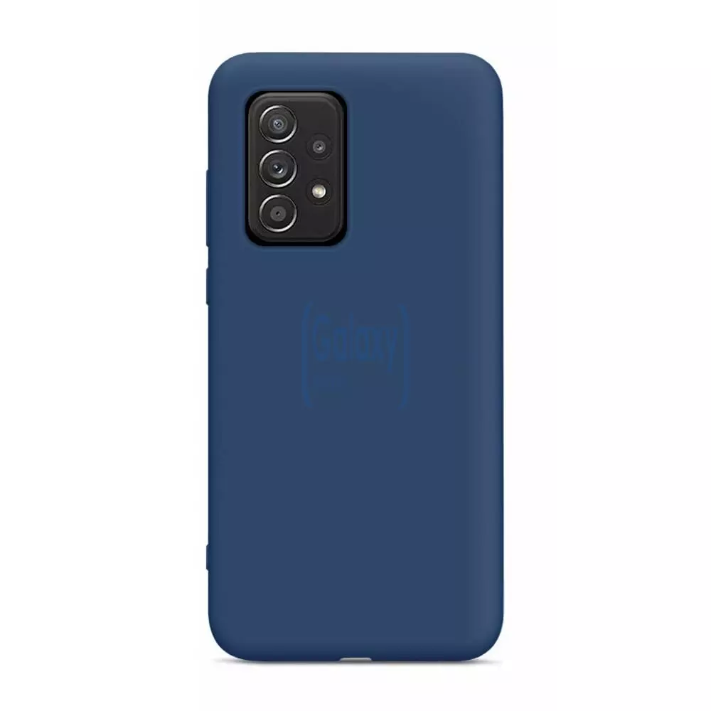 Чехол бампер для Samsung Galaxy A72 Anomaly Silicone Blue (Синий)