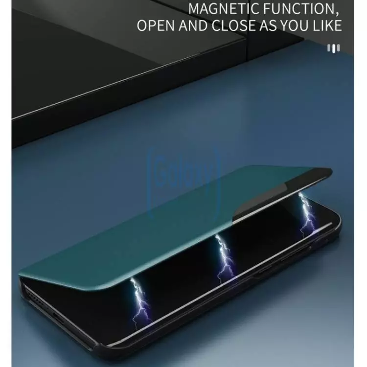 Чехол книжка для Samsung Galaxy A22 Anomaly Smart View Flip Green (Зеленый)